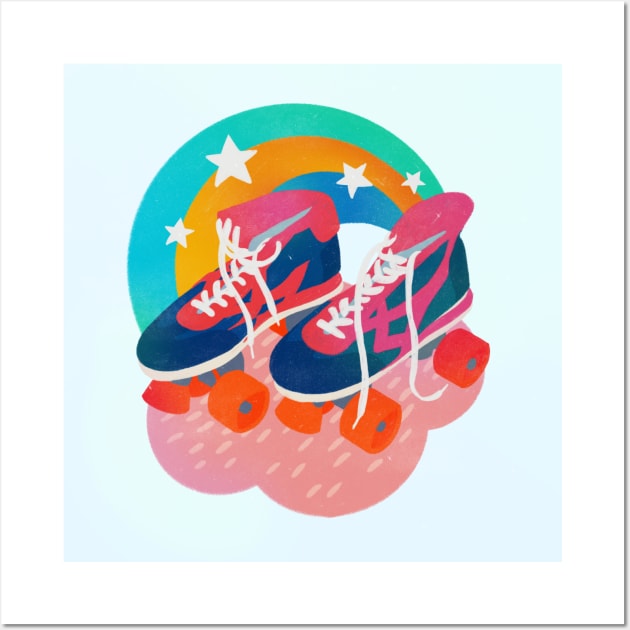 I love Rollerskates Wall Art by SUGAH